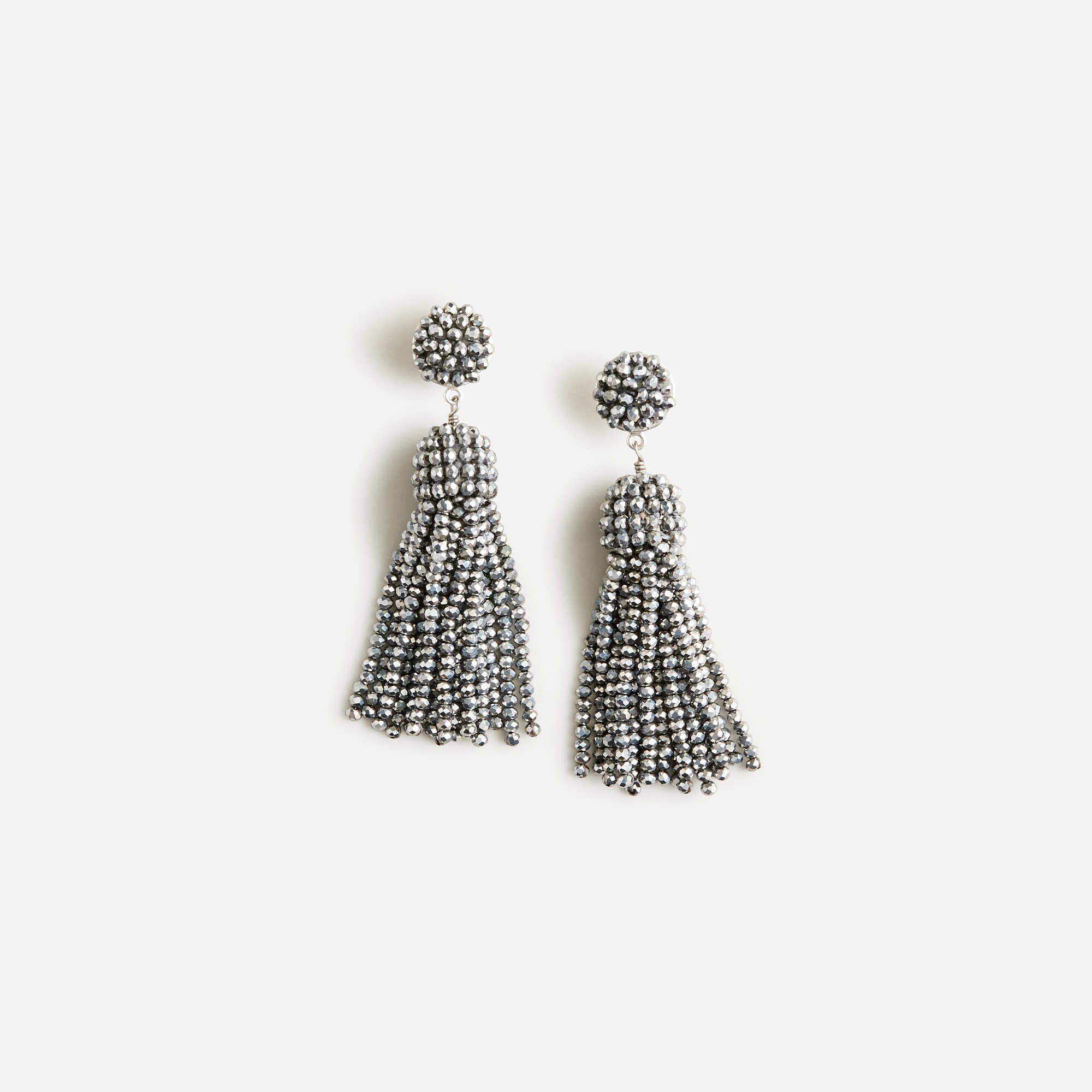 womens Faceted tassel earrings