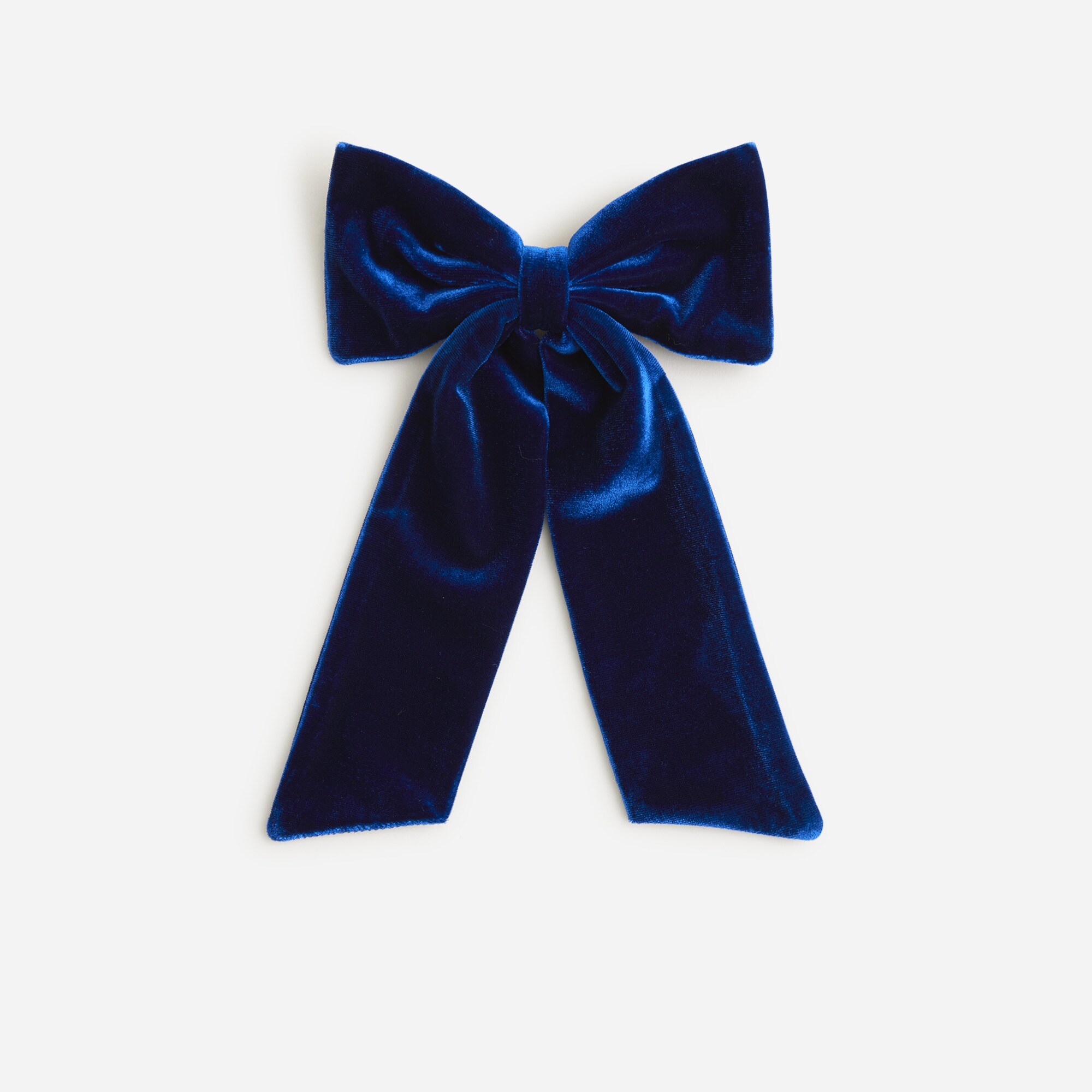 Velvet bow hair clip