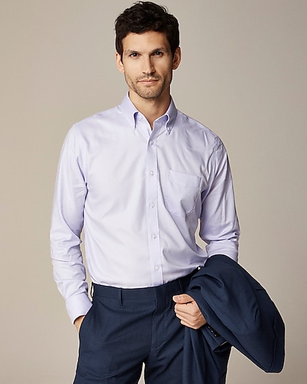 j.crew: bowery wrinkle-free dress shirt with point collar for men