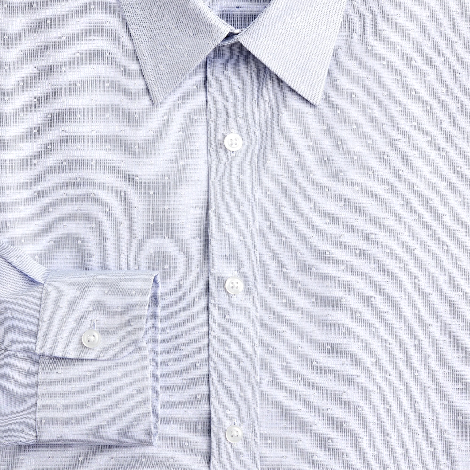 Bowery Wrinkle-free Dobby Dress Shirt With Point Collar For Men