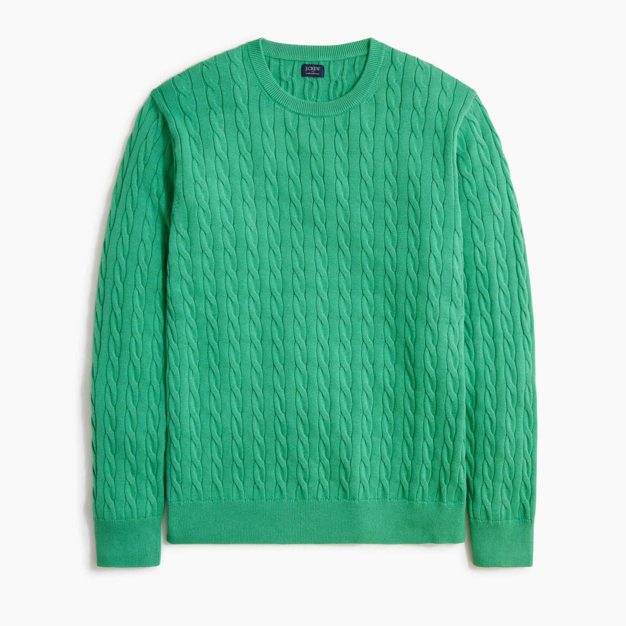  Cable-knit crewneck sweater