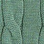 Cotton cable crewneck sweater PALE SPINACH factory: cotton cable crewneck sweater for men