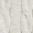 Cotton cable crewneck sweater PALE SPINACH factory: cotton cable crewneck sweater for men