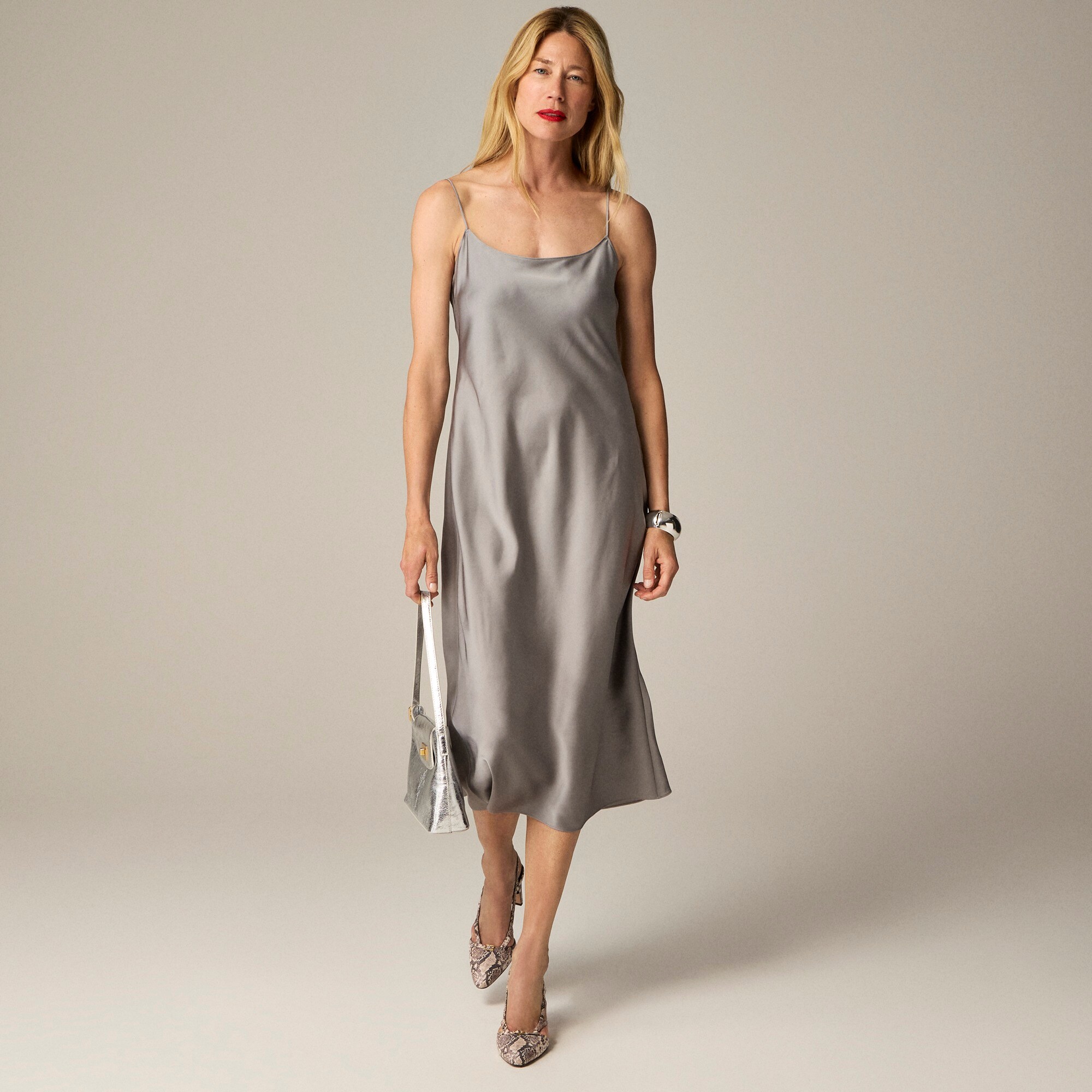  Gwyneth slip dress in luster charmeuse