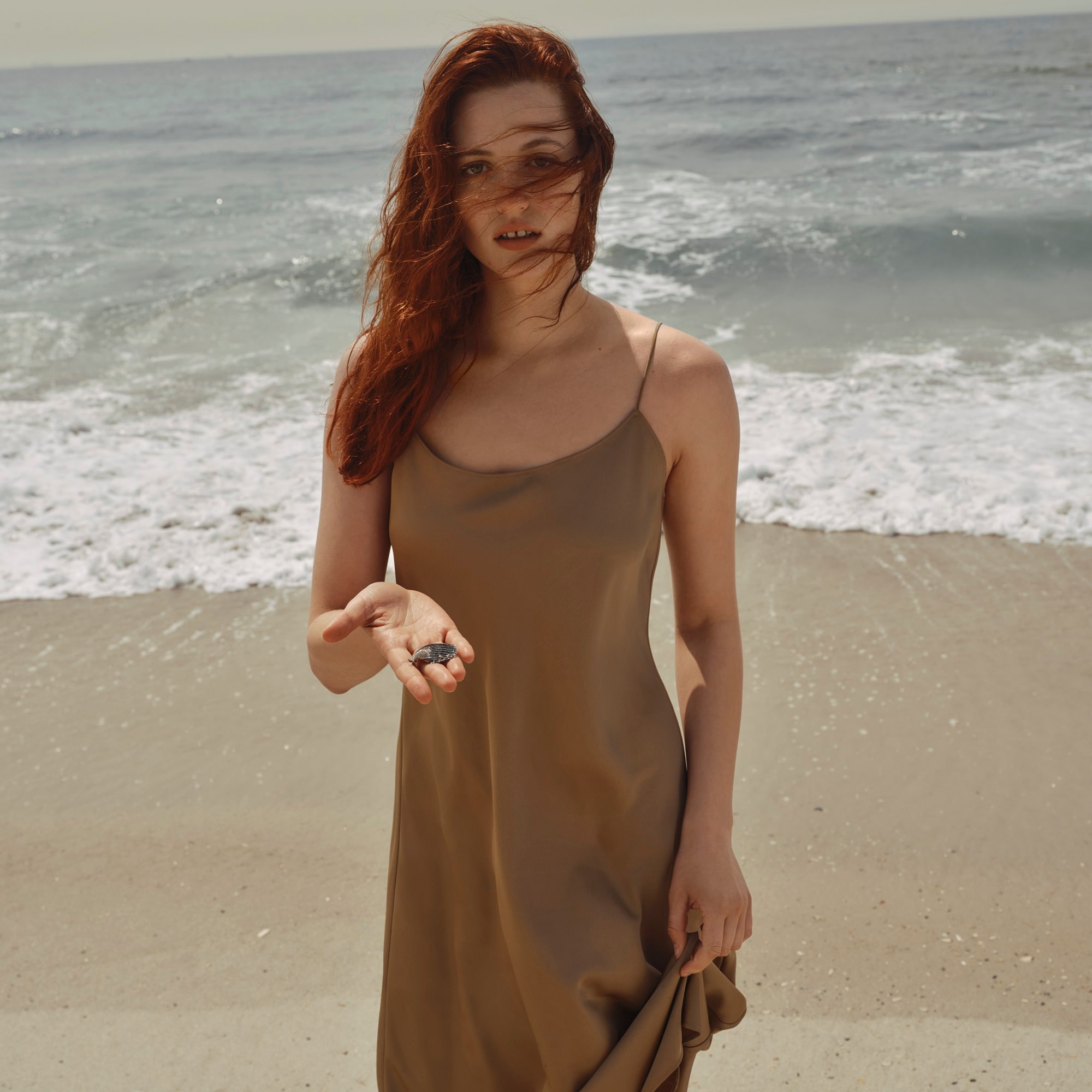 Gwyneth slip dress in luster charmeuse
