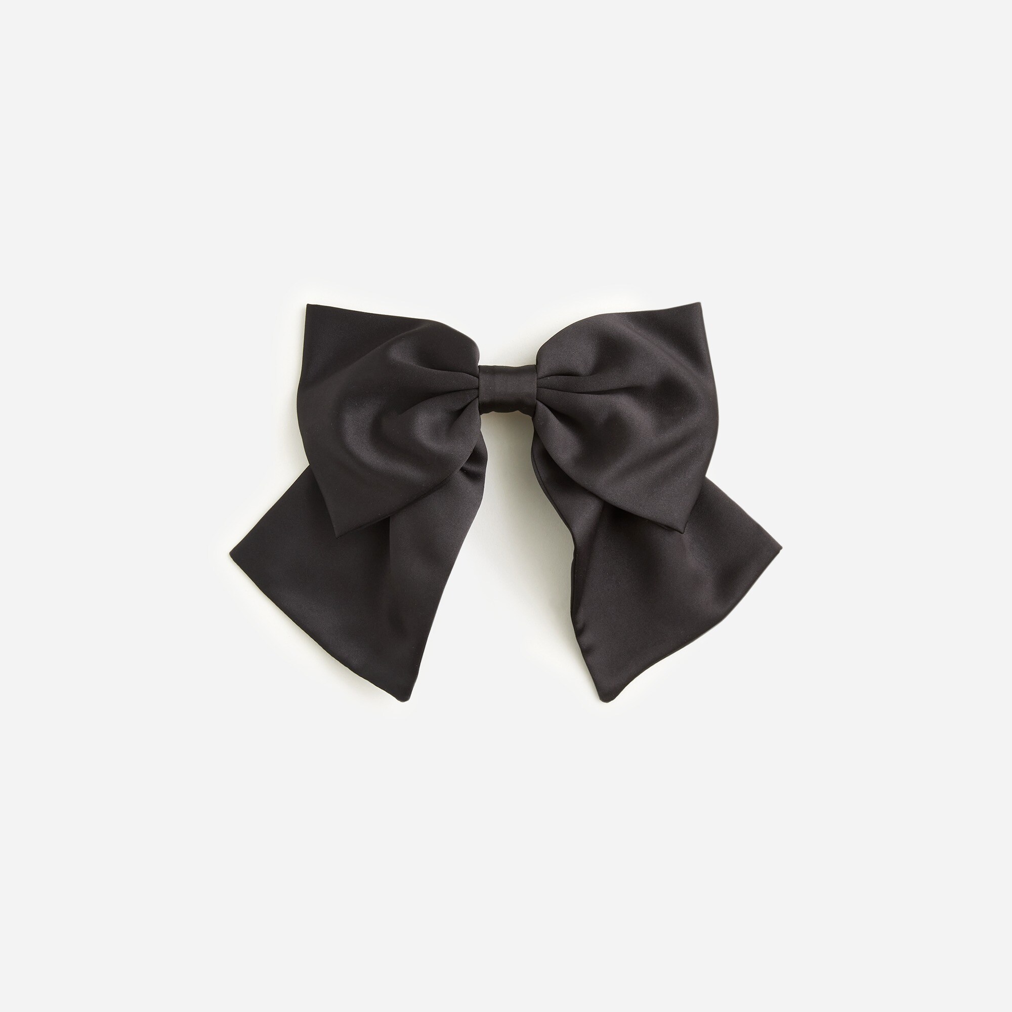 Oversized satin bow hair clip