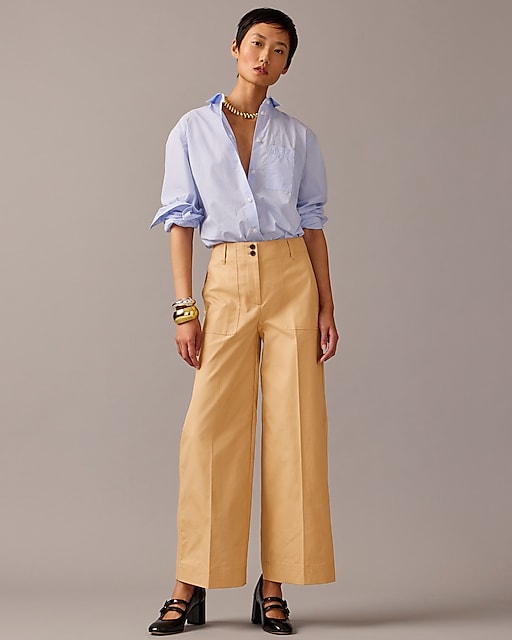 womens Collection wide-leg pant in trench canvas