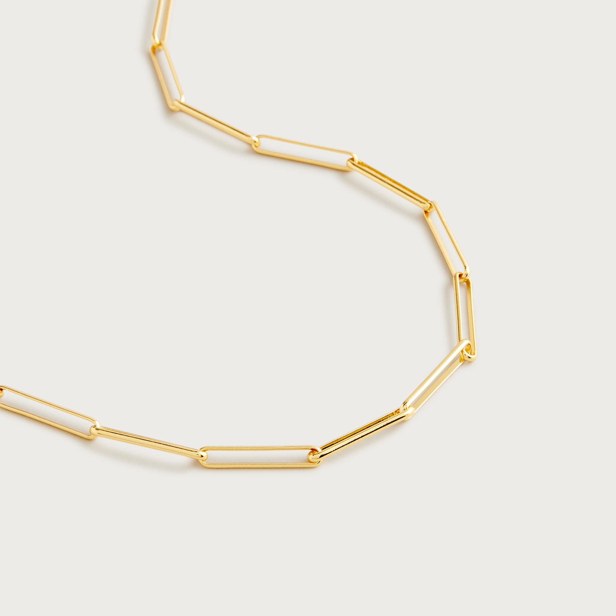Dainty Gold-plated Paper-clip Collar Necklace For Women | J.Crew
