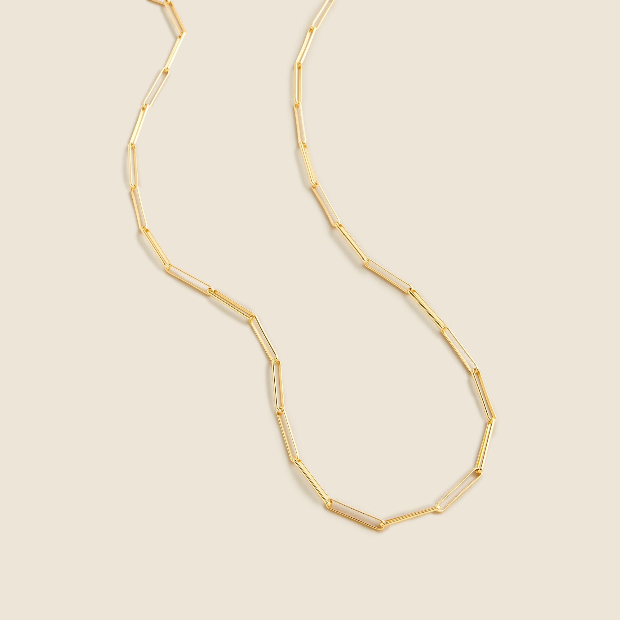 ネックレス・ペンダント LAZY DAWN clip chain necklace ZMANYIJEW 14K Stainless Steel Flat Long paper clip Necklace