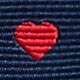 Boys' hearts tie NAVY