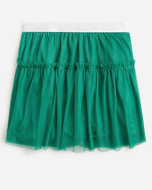 girls Girls' ruffle tulle pull-on skirt
