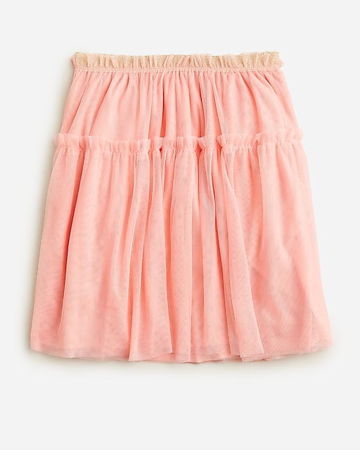  Girls' tiered tulle skirt