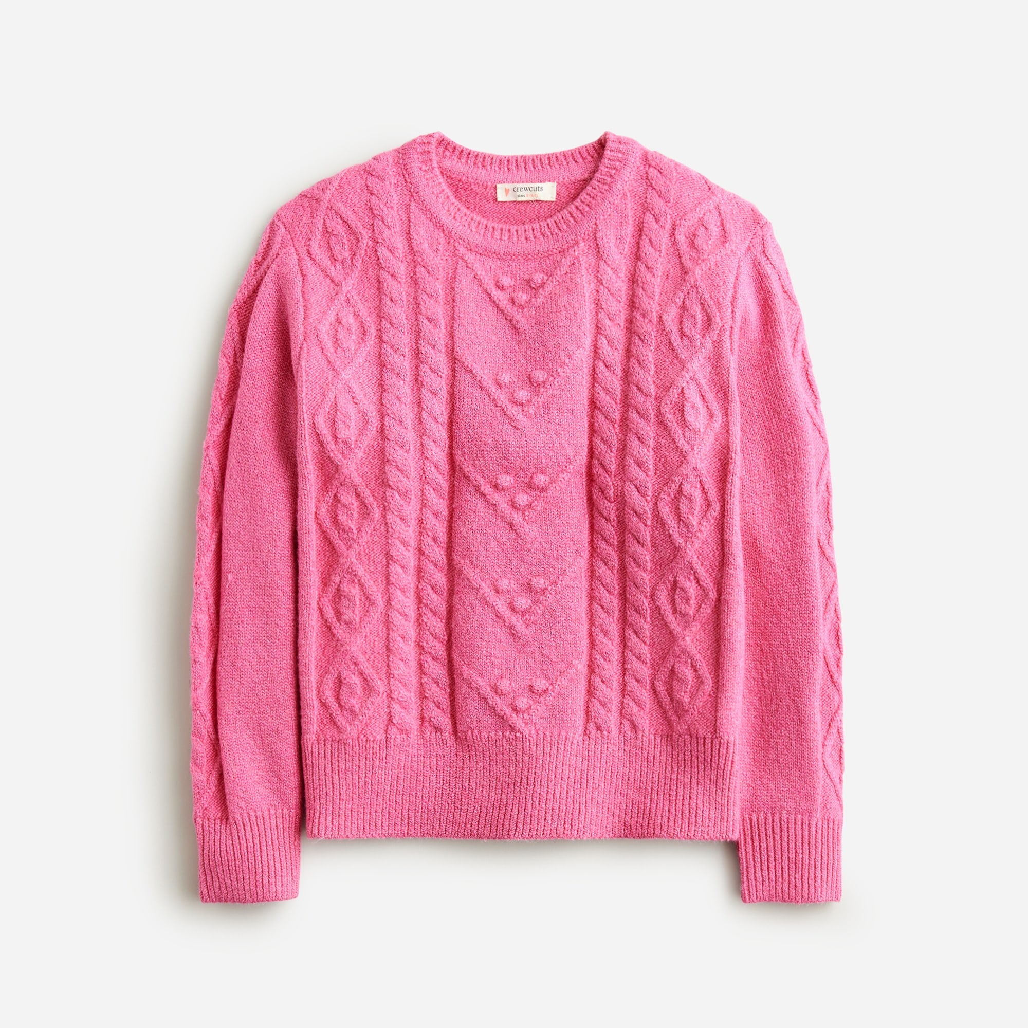 J.Crew: Girls' Sparkle Cable-knit Sweater For Girls