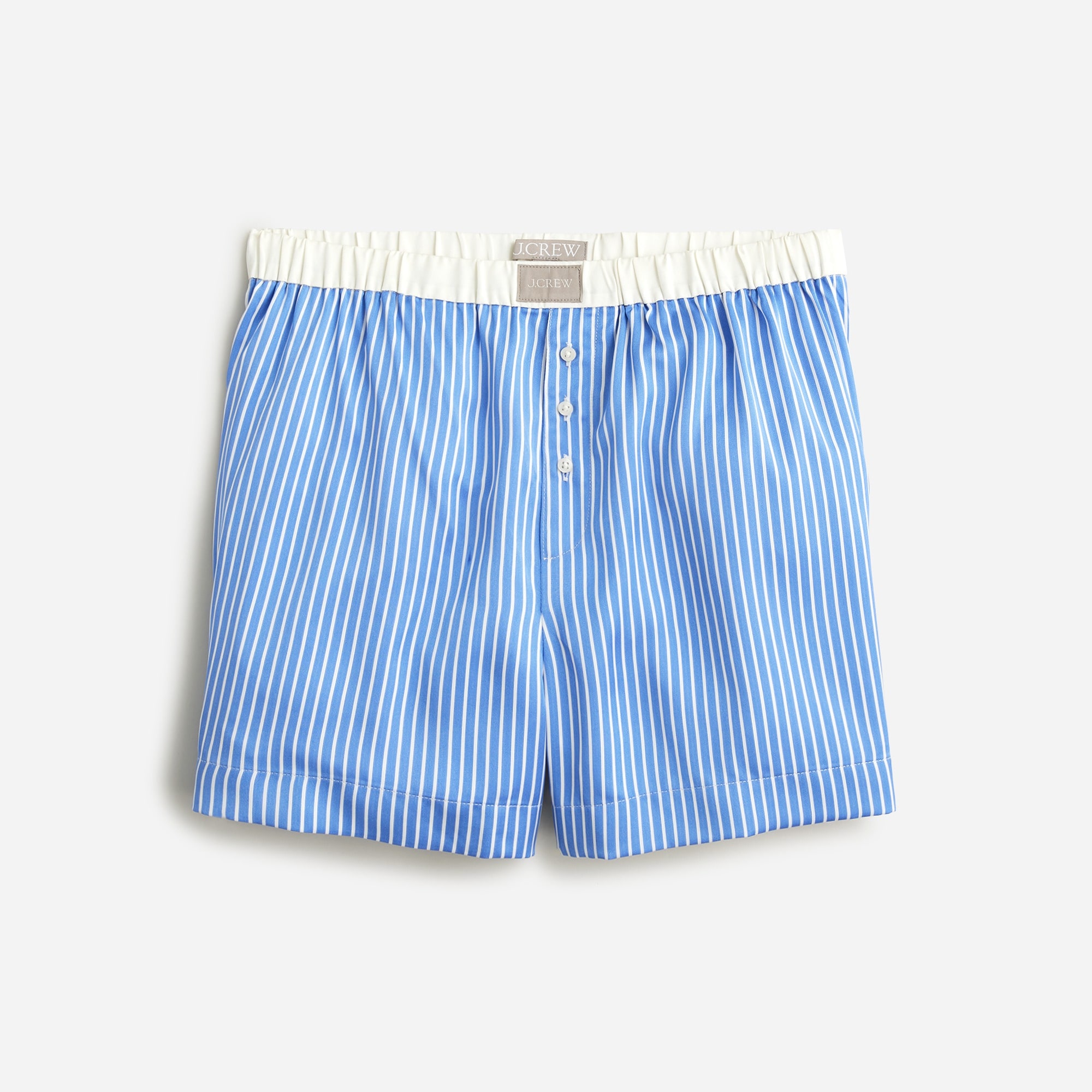 Satin boxer short in stripe