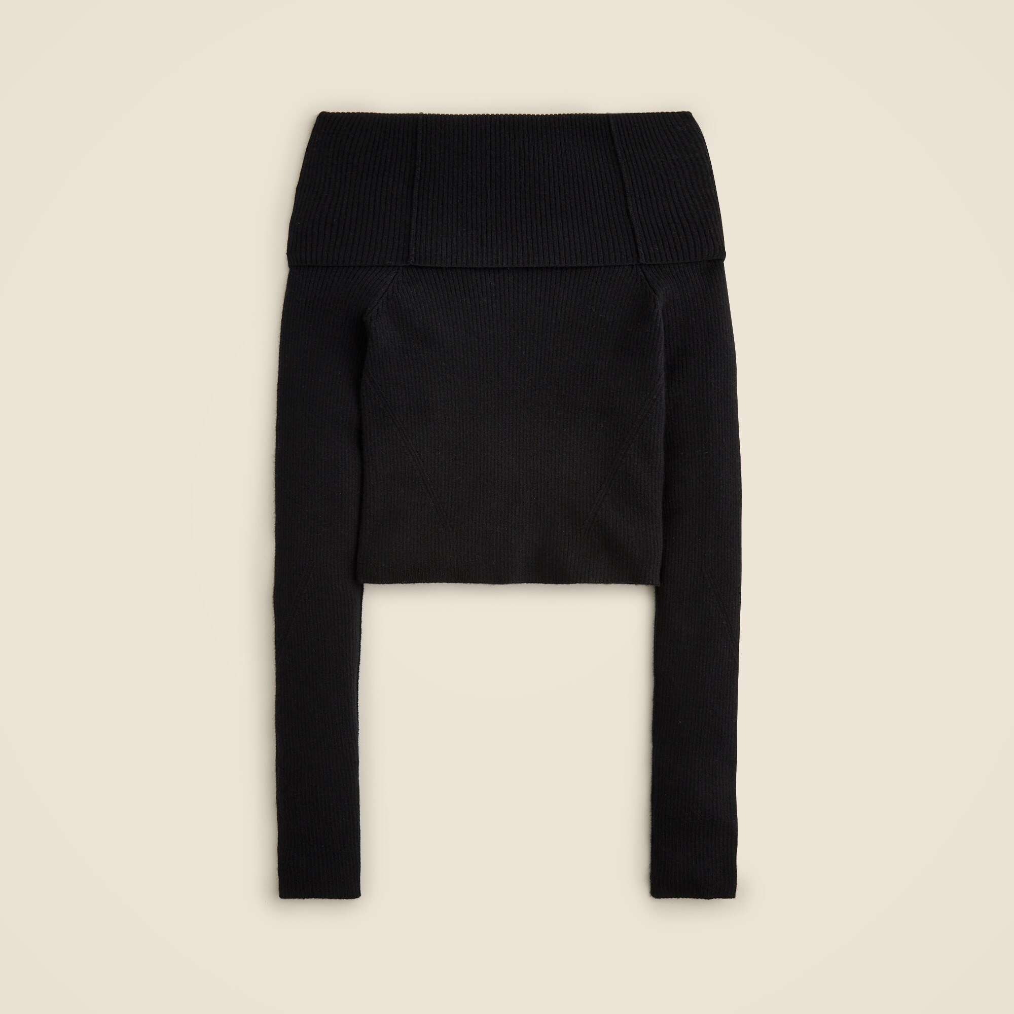 Limited-edition Anna October© X J.Crew featherweight cashmere-blend off-the-shoulder top