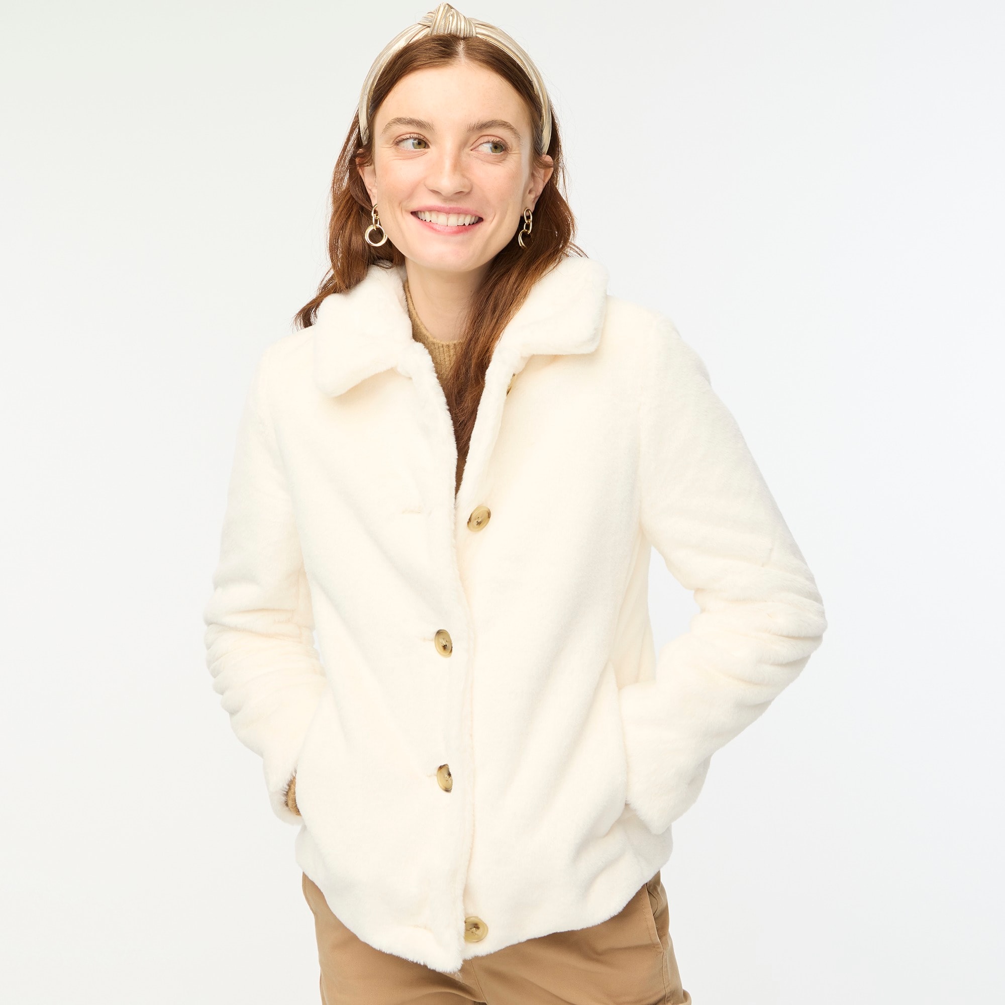 Factory Faux fur Coat For Women