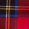 Tartan ruffleneck bow-back top BRIGHT RED factory: tartan ruffleneck bow-back top for women