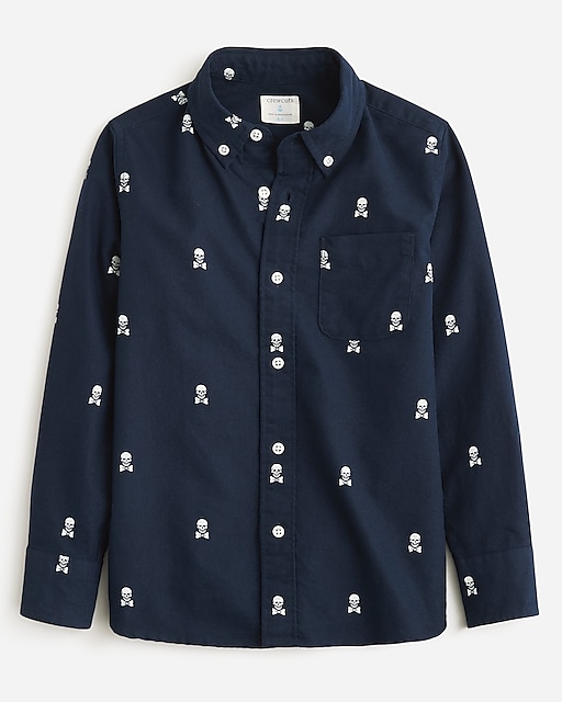  Boys' oxford shirt with embroidery