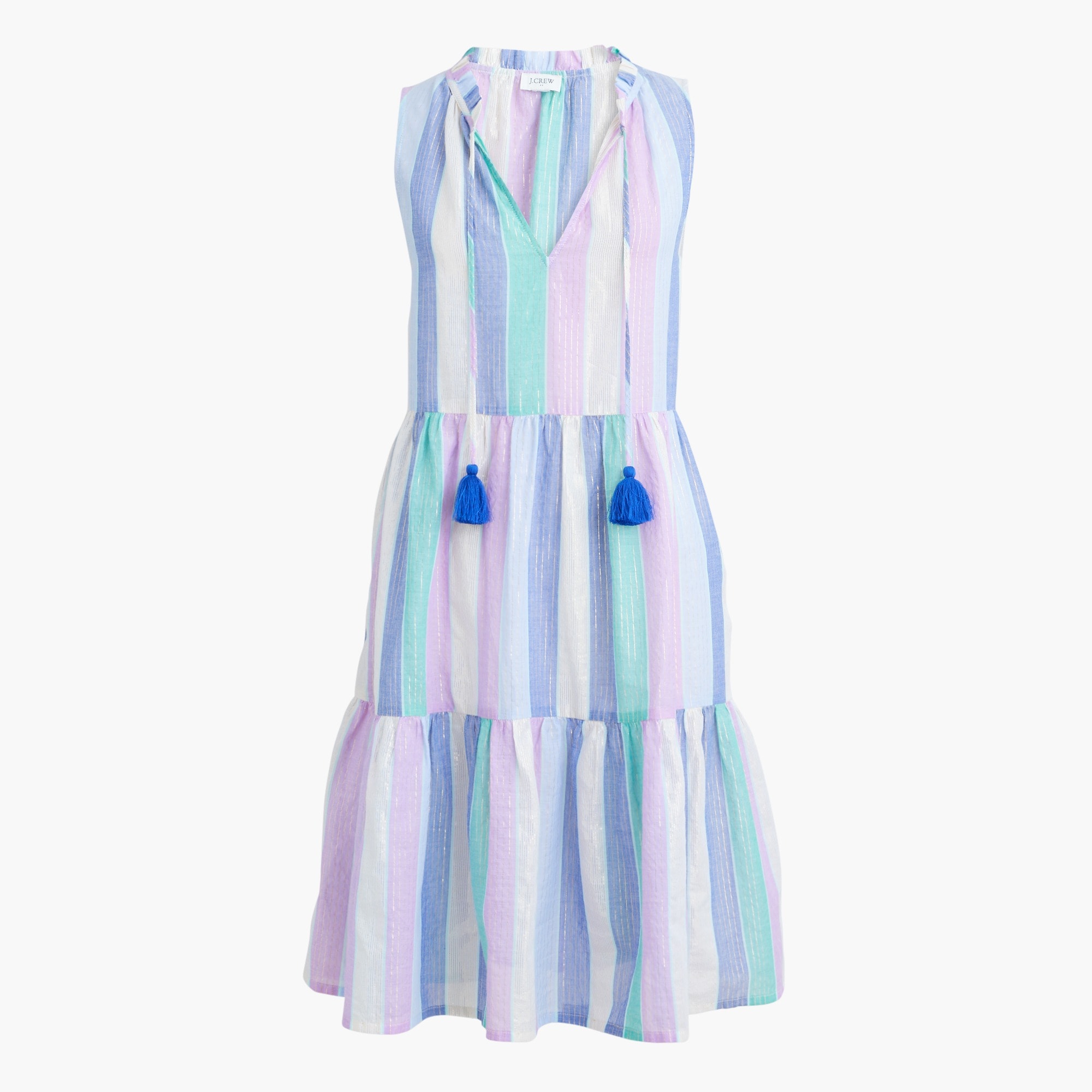 Ruffle shimmer beach dress