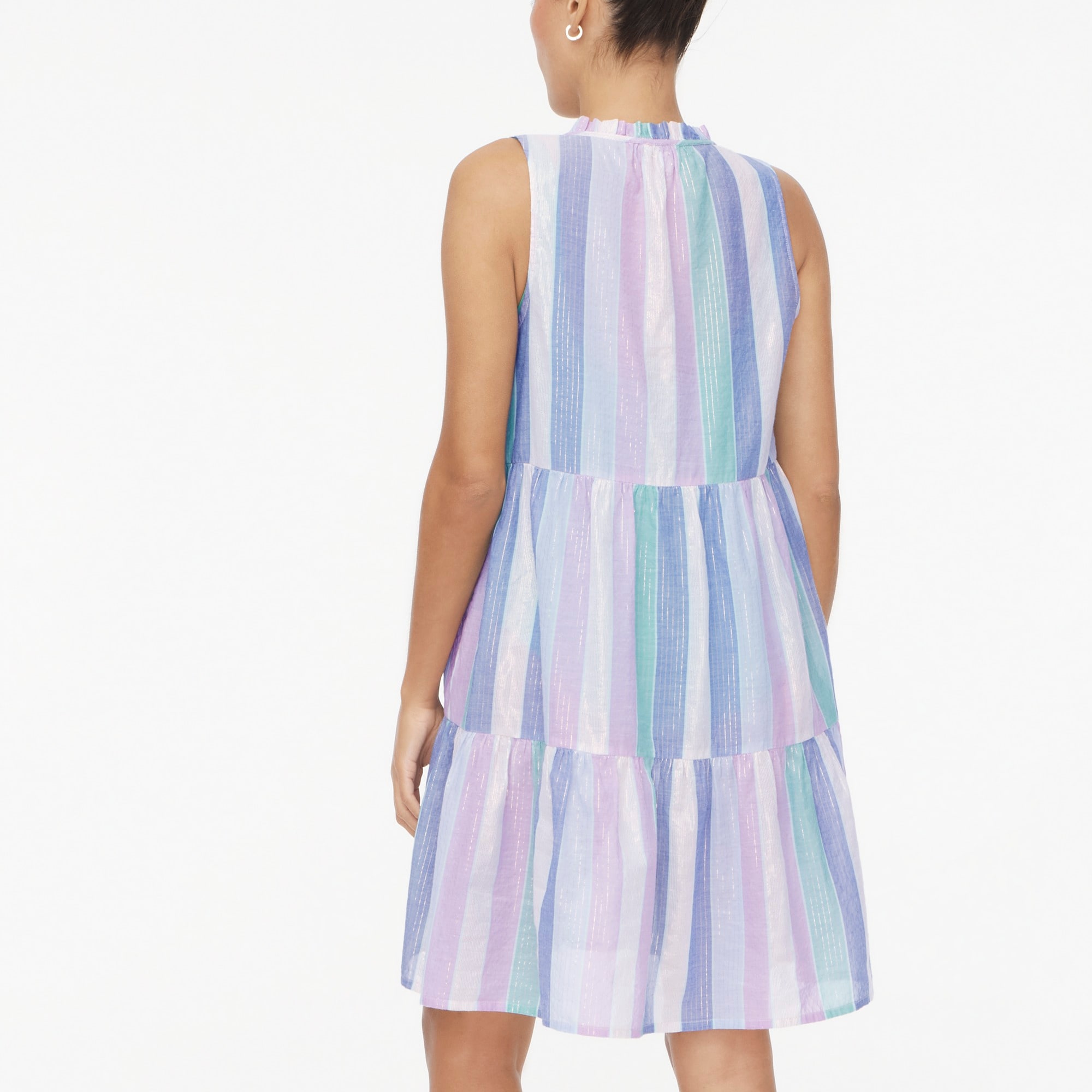Ruffle shimmer beach dress
