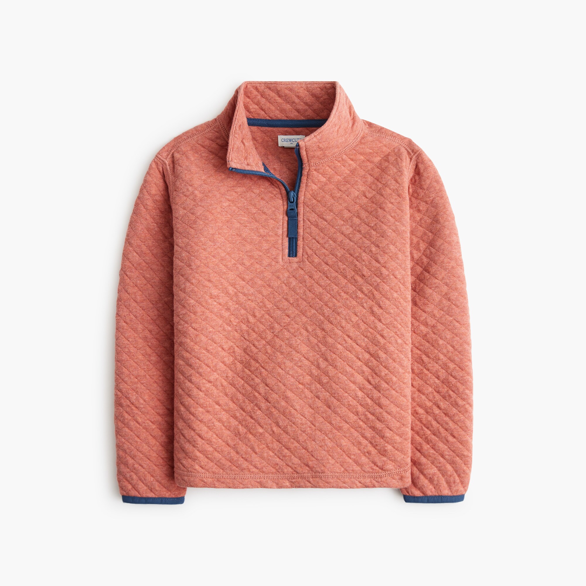 Boys' quilted half-zip