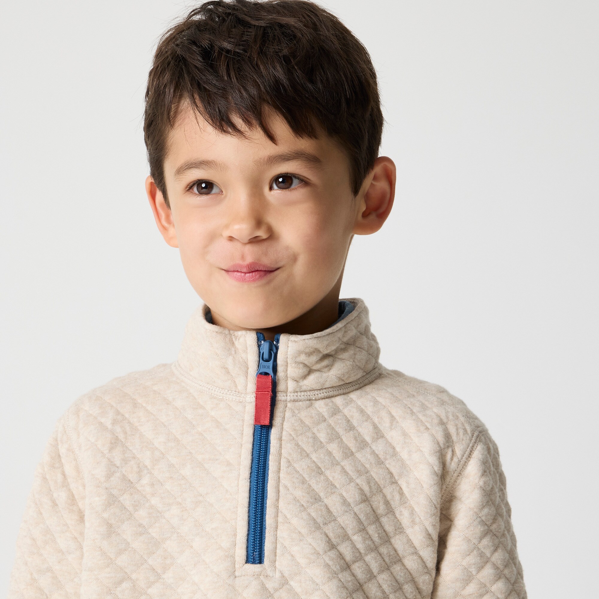 Boys' quilted quarter-zip