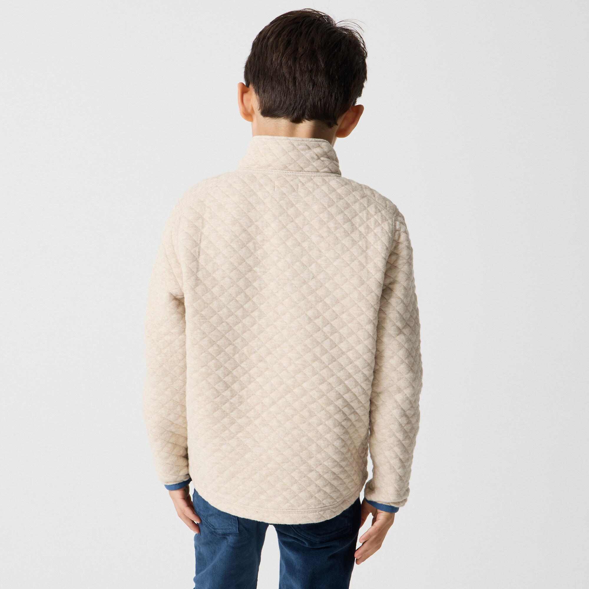 Boys' quilted quarter-zip