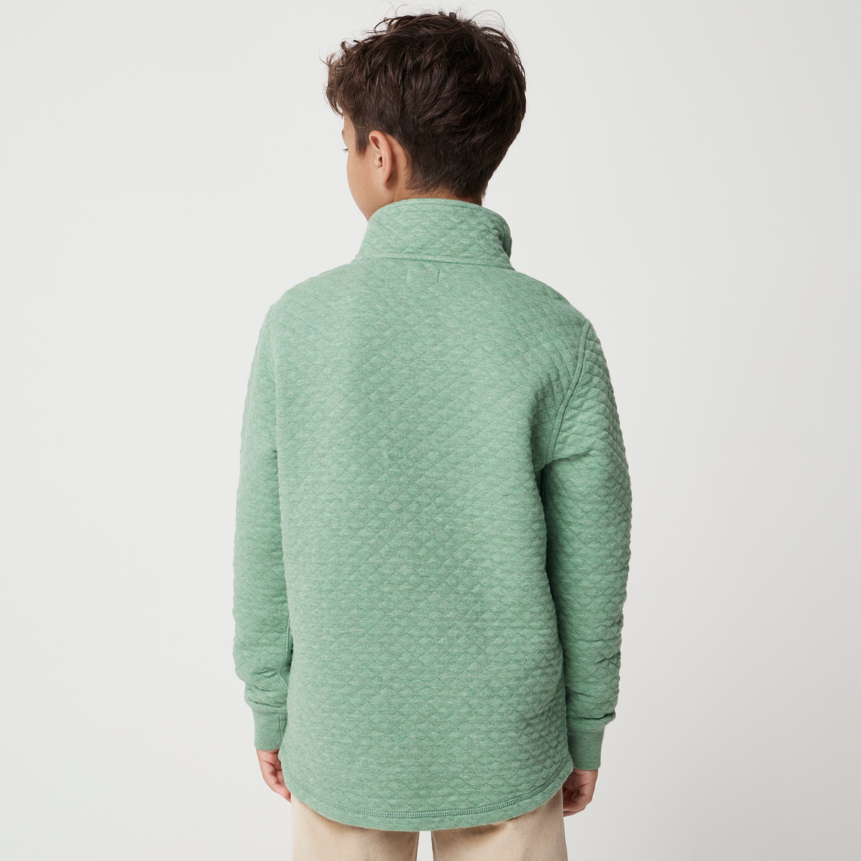 Boys' quilted quarter-zip