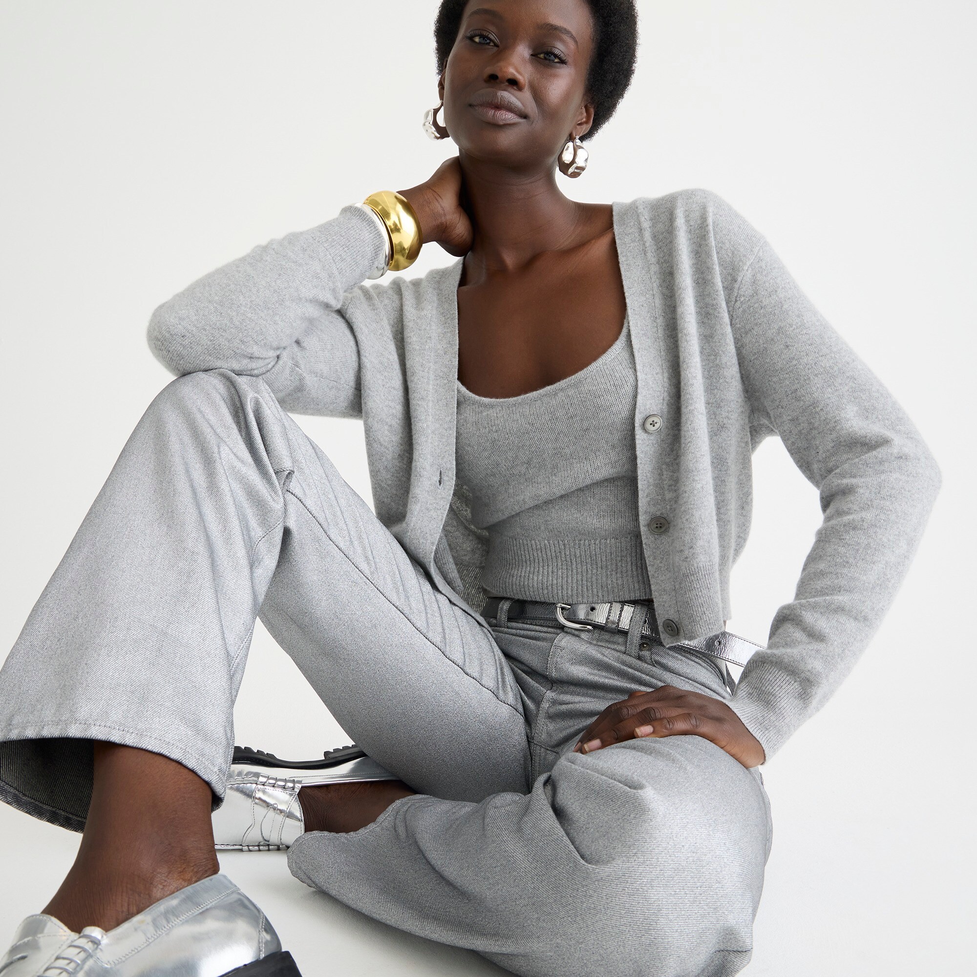 Cashmere Shrunken Crew