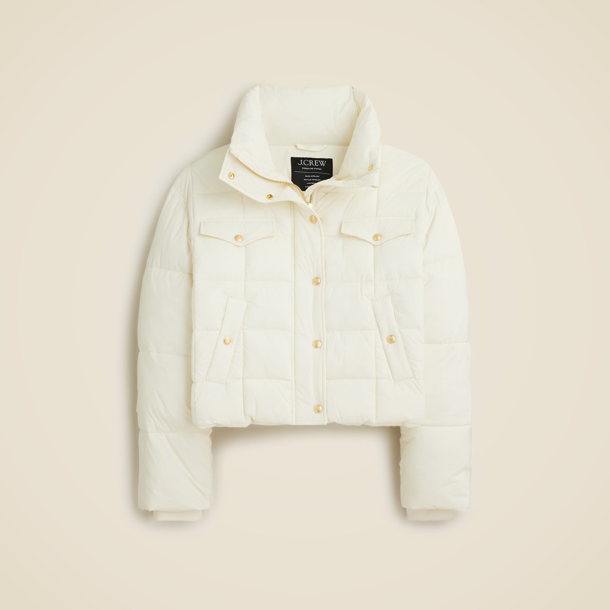 J crew short hotsell hooded puffer jacket