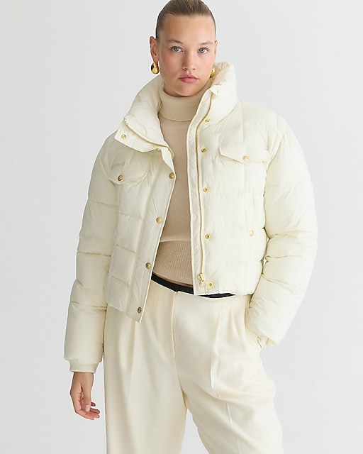 womens Cropped puffer jacket with PrimaLoft&reg;