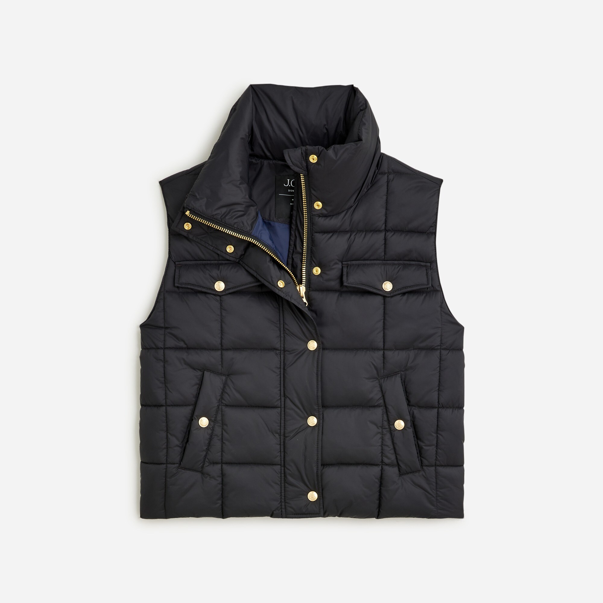 Cropped puffer vest with PrimaLoft®