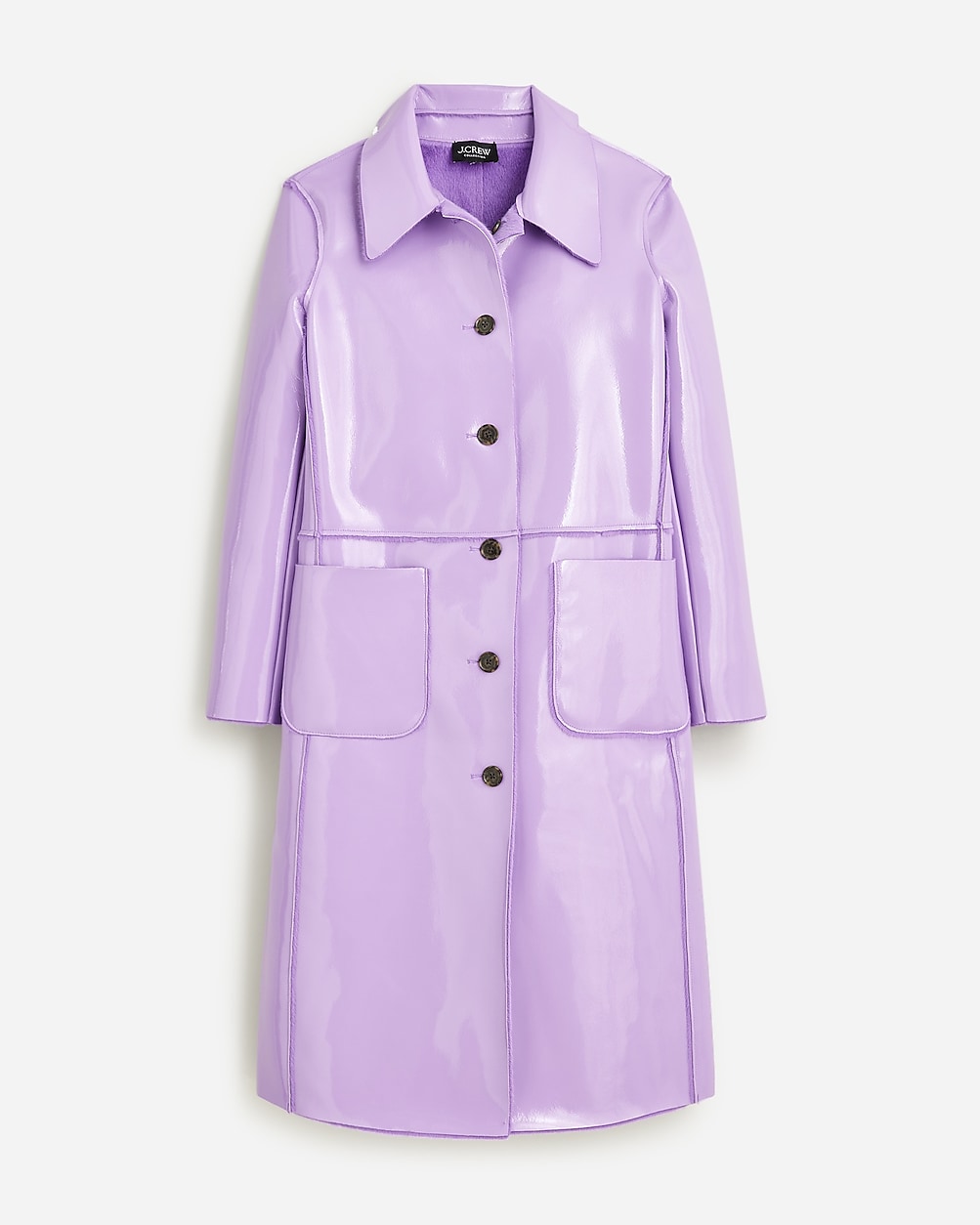 J.Crew: Collection Limited-edition Reversible Topcoat In Faux Patent ...