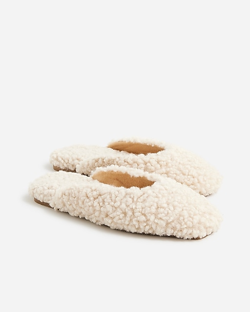 womens House slippers in sherpa