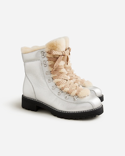  New Nordic boots in metallic leather and nubuck