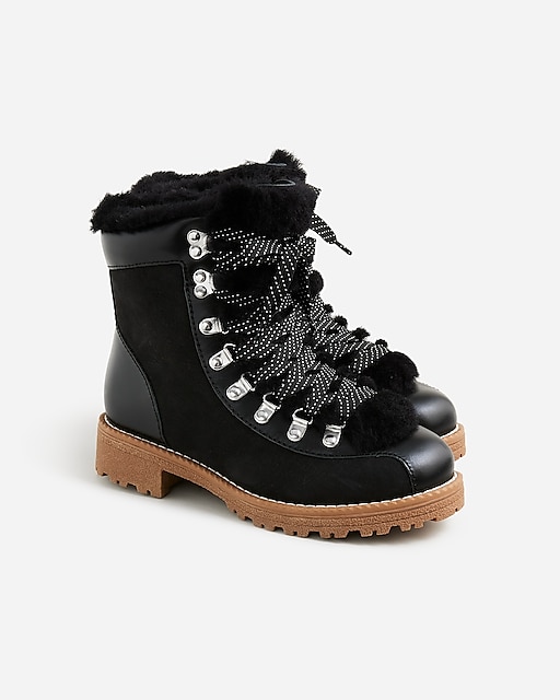 womens New Nordic boots in leather and nubuck