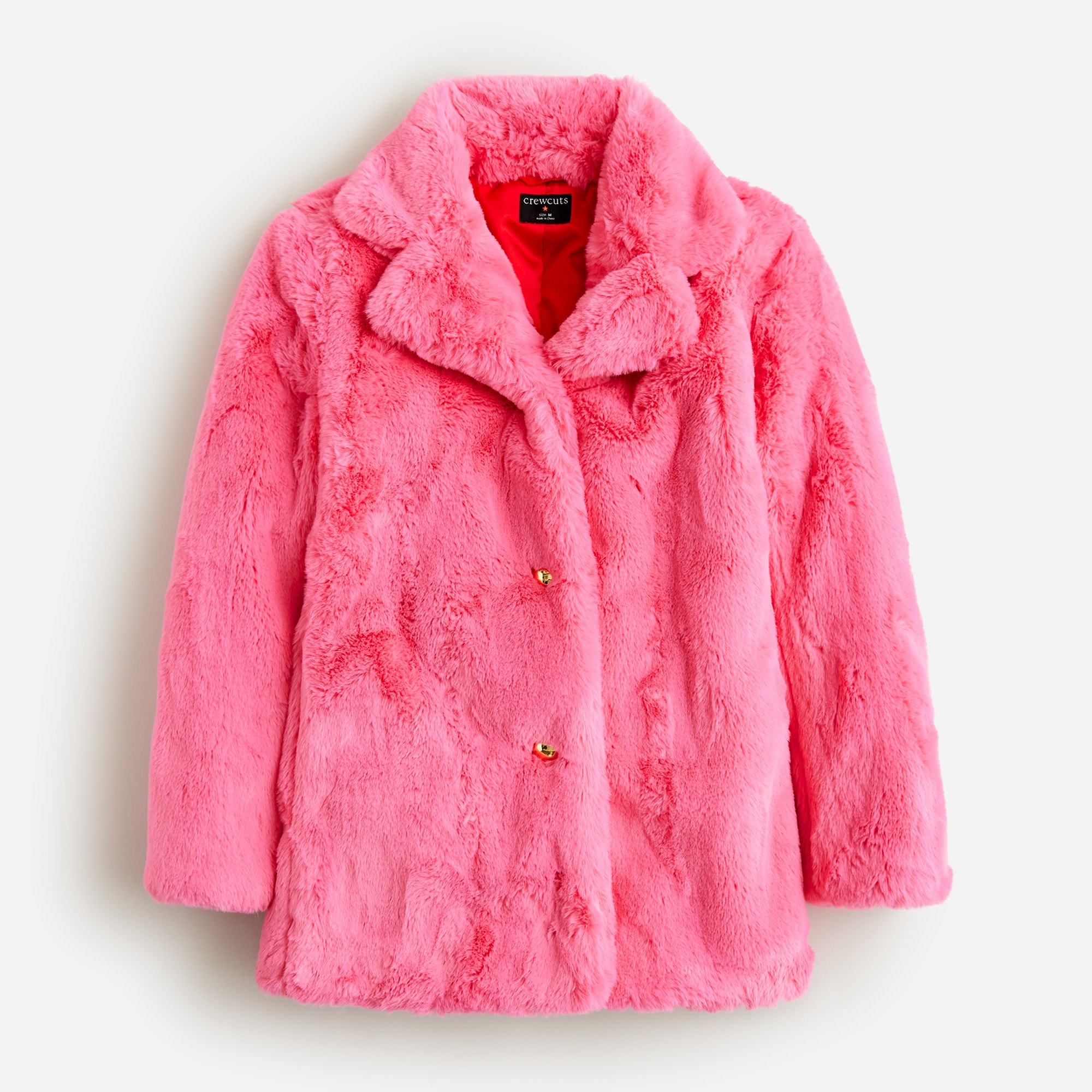J.Crew Girls Faux fur Topcoat For Girls