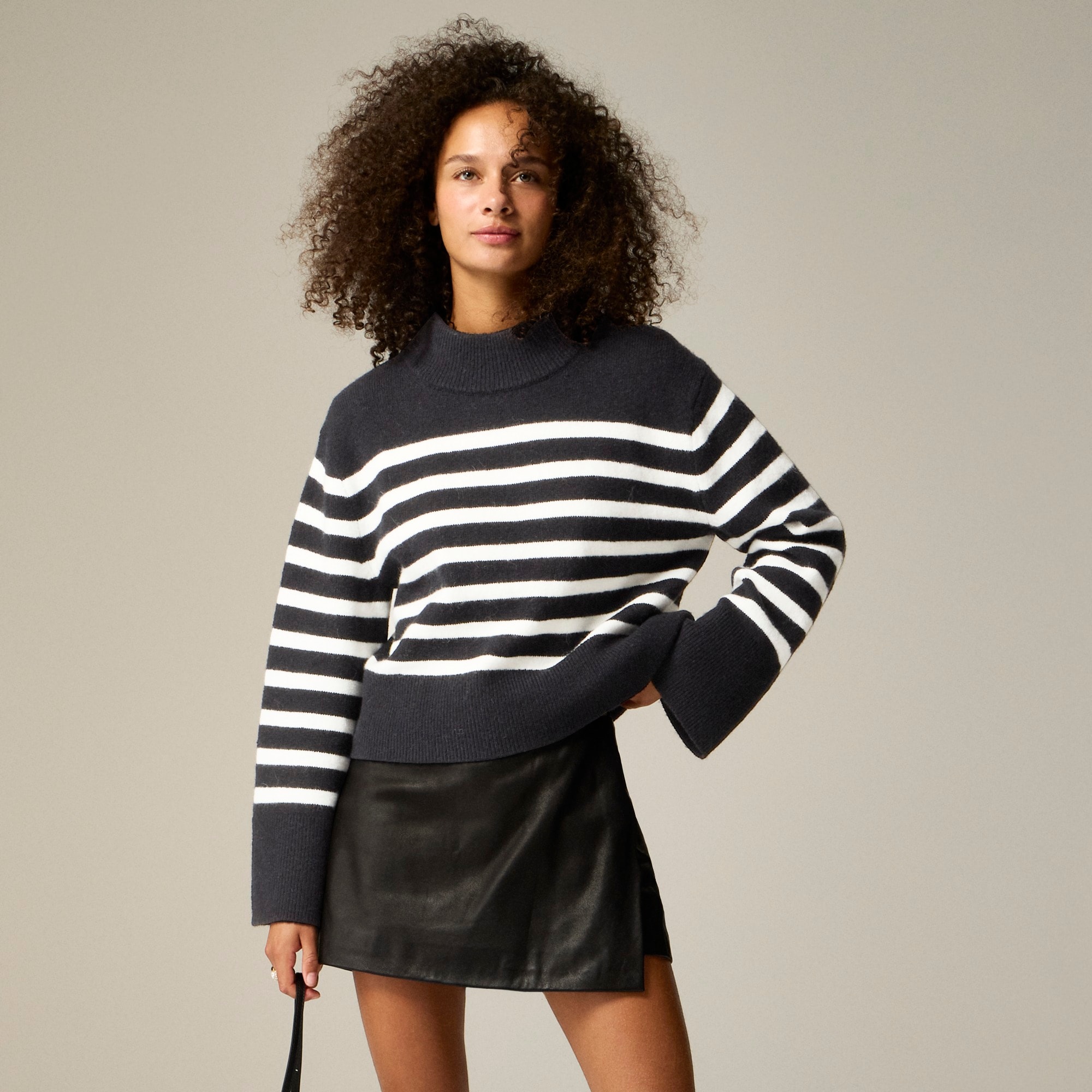 j.crew: chunky crewneck sweater in supersoft yarn for women