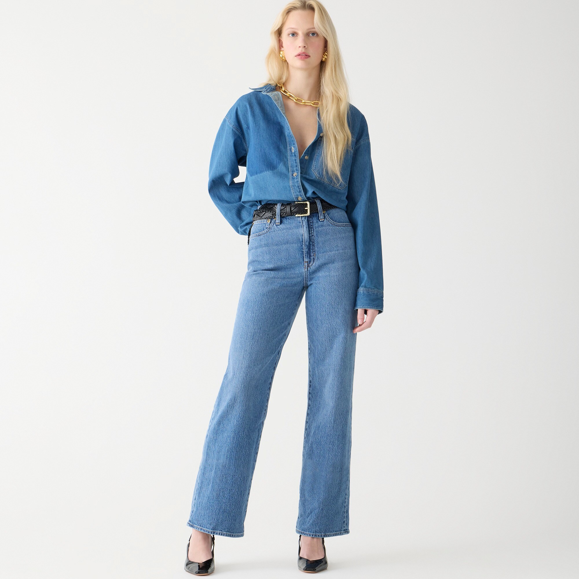 J crew wide leg jeans deals