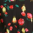 Ruffleneck mini dress BLACK REGAL ROSE FESTI factory: ruffleneck mini dress for women