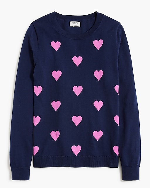  Allover hearts Teddie sweater