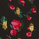 Ruffleneck flutter-sleeve top BLACK REGAL ROSE FESTI factory: ruffleneck flutter-sleeve top for women