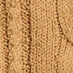 Rollneck&trade; cable sweater CAMEL