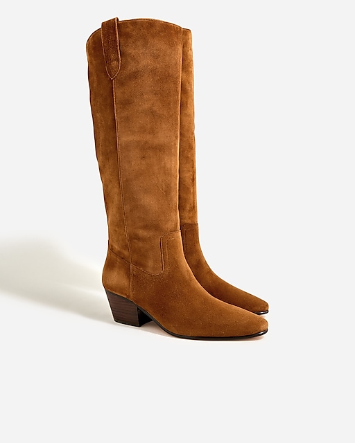 womens Piper knee-high boots in suede