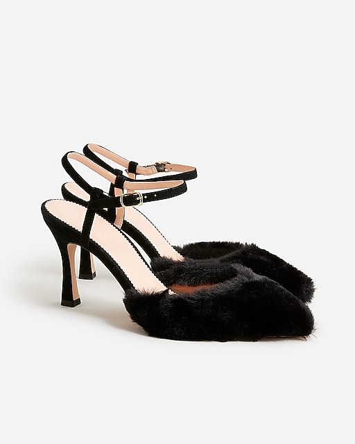  Collection Elsie made-in-Italy faux-fur heels