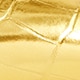 Colette mule heels in metallic croc-embossed leather GOLD
