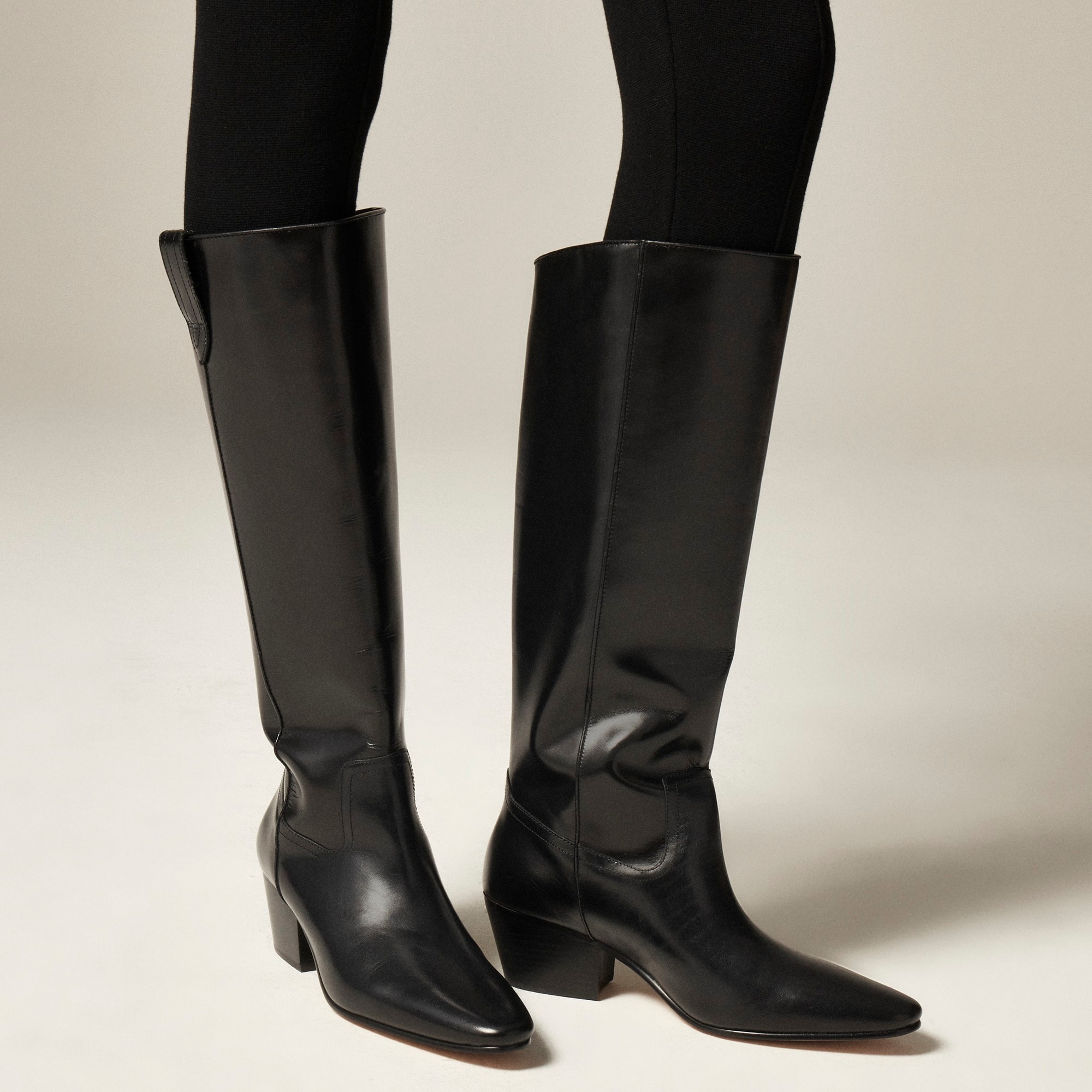 Piper knee-high boots in leather