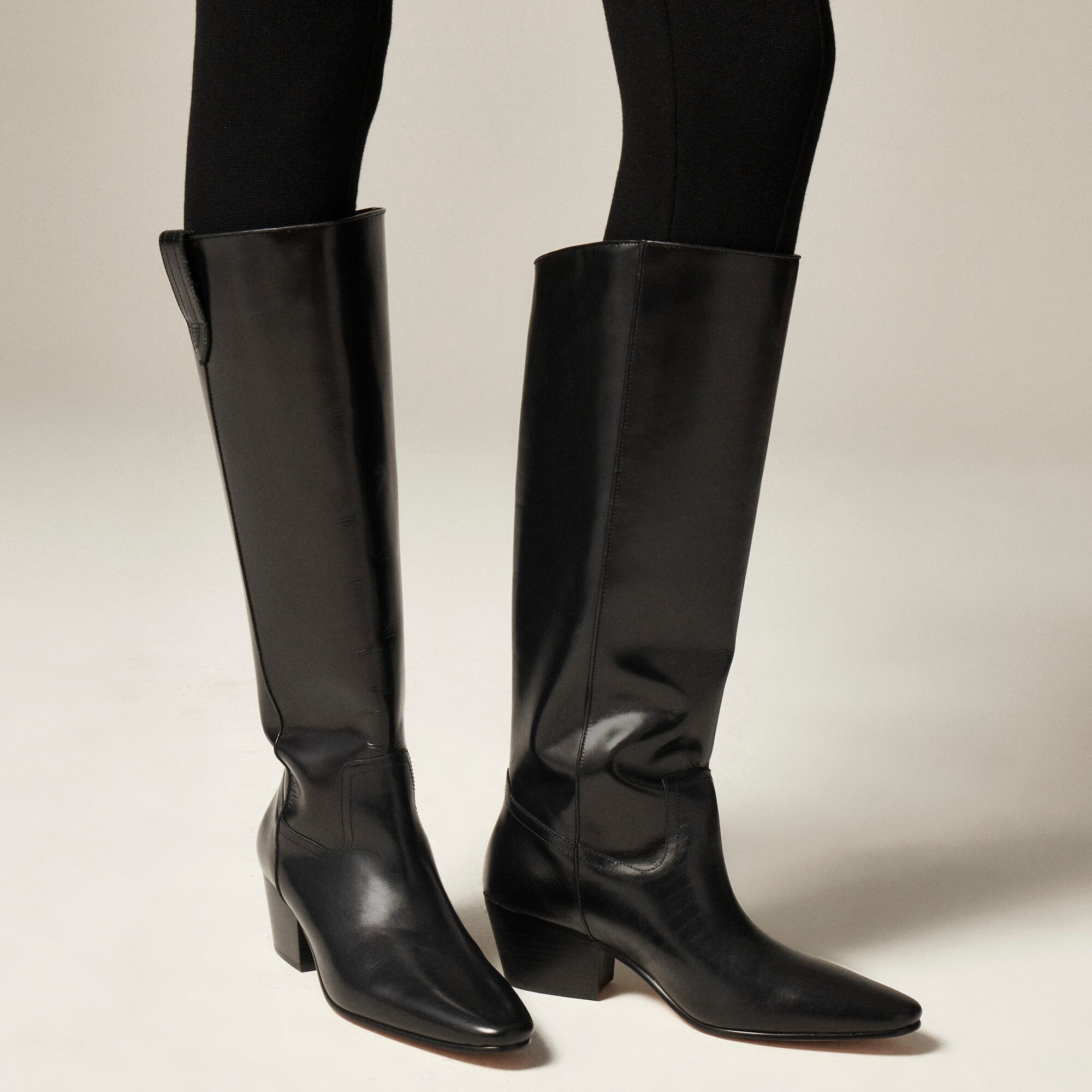 Piper knee-high boots in leather