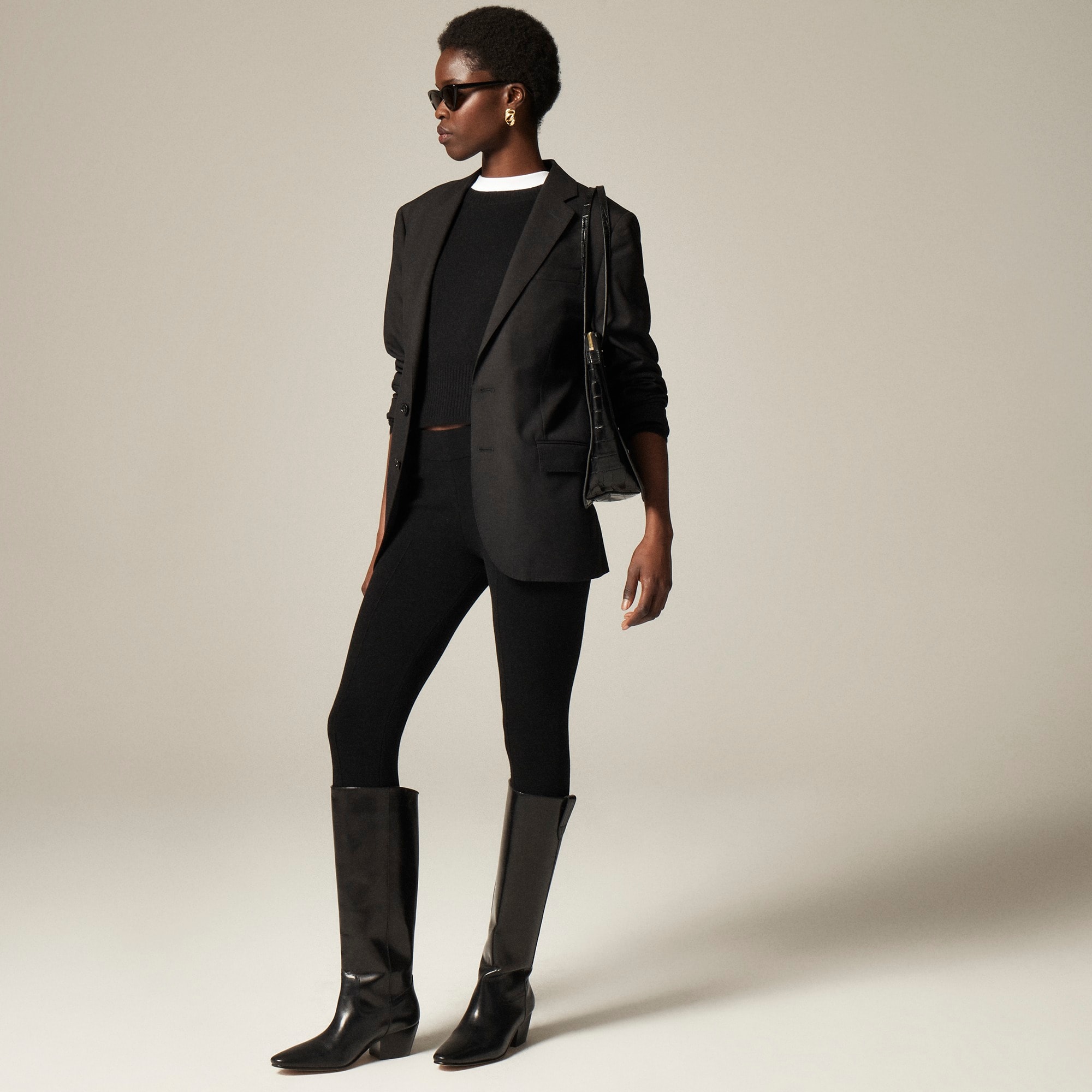 womens Piper knee-high boots in leather