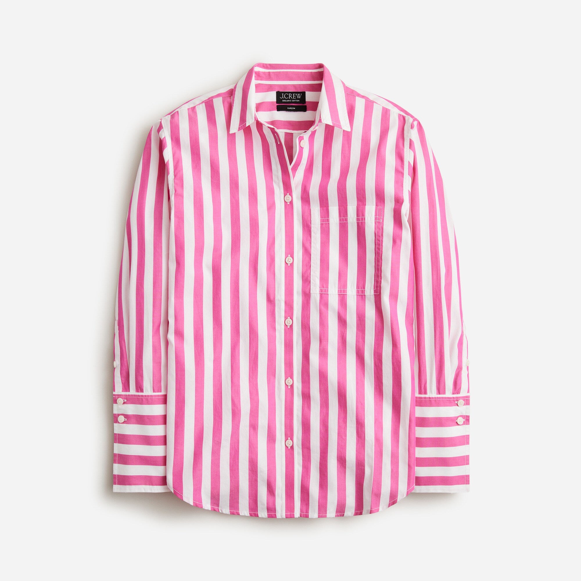 Garçon Classic Shirt In Stripe Cotton Poplin For Women | J.Crew